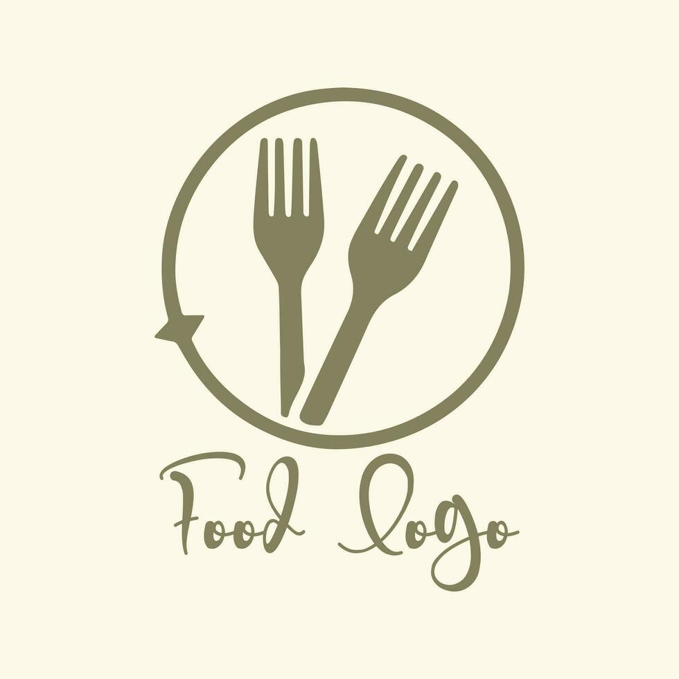 Food logo design vector image