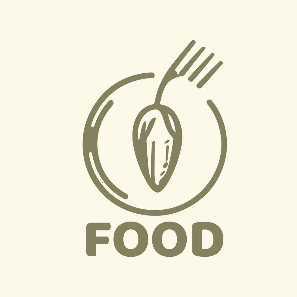 Food logo design vector image