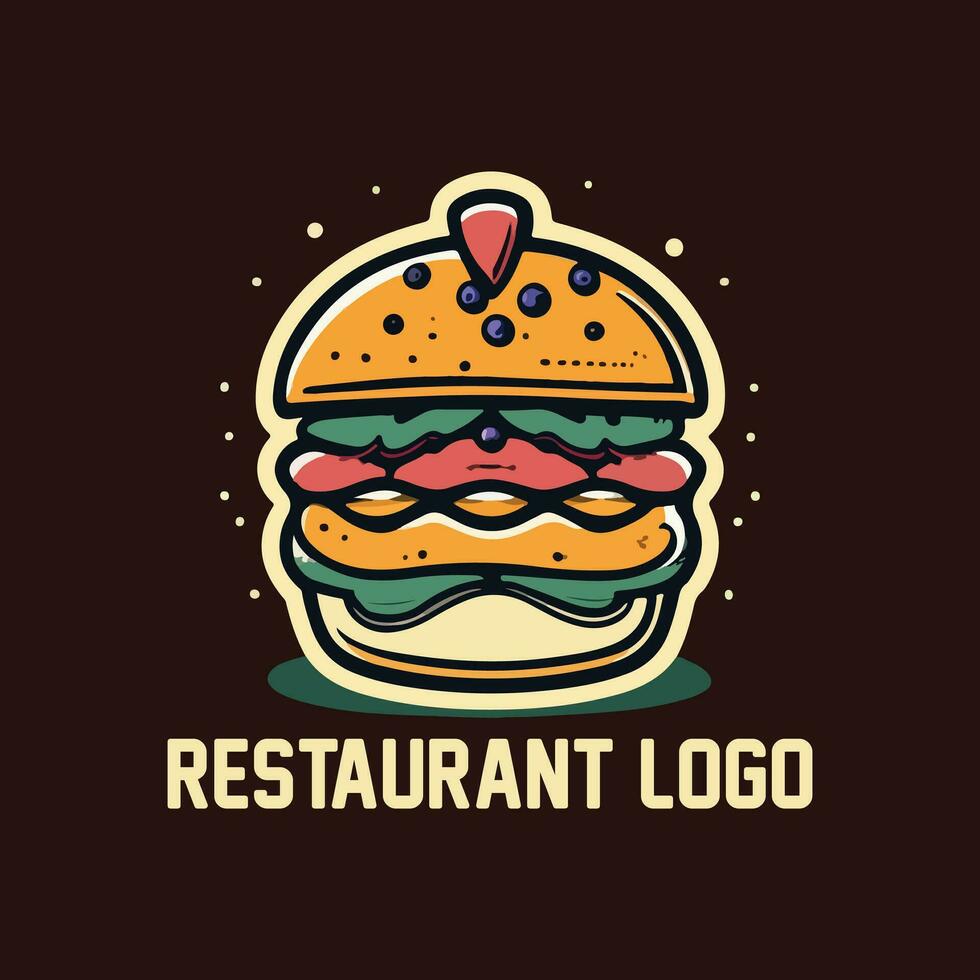 Food logo design vector