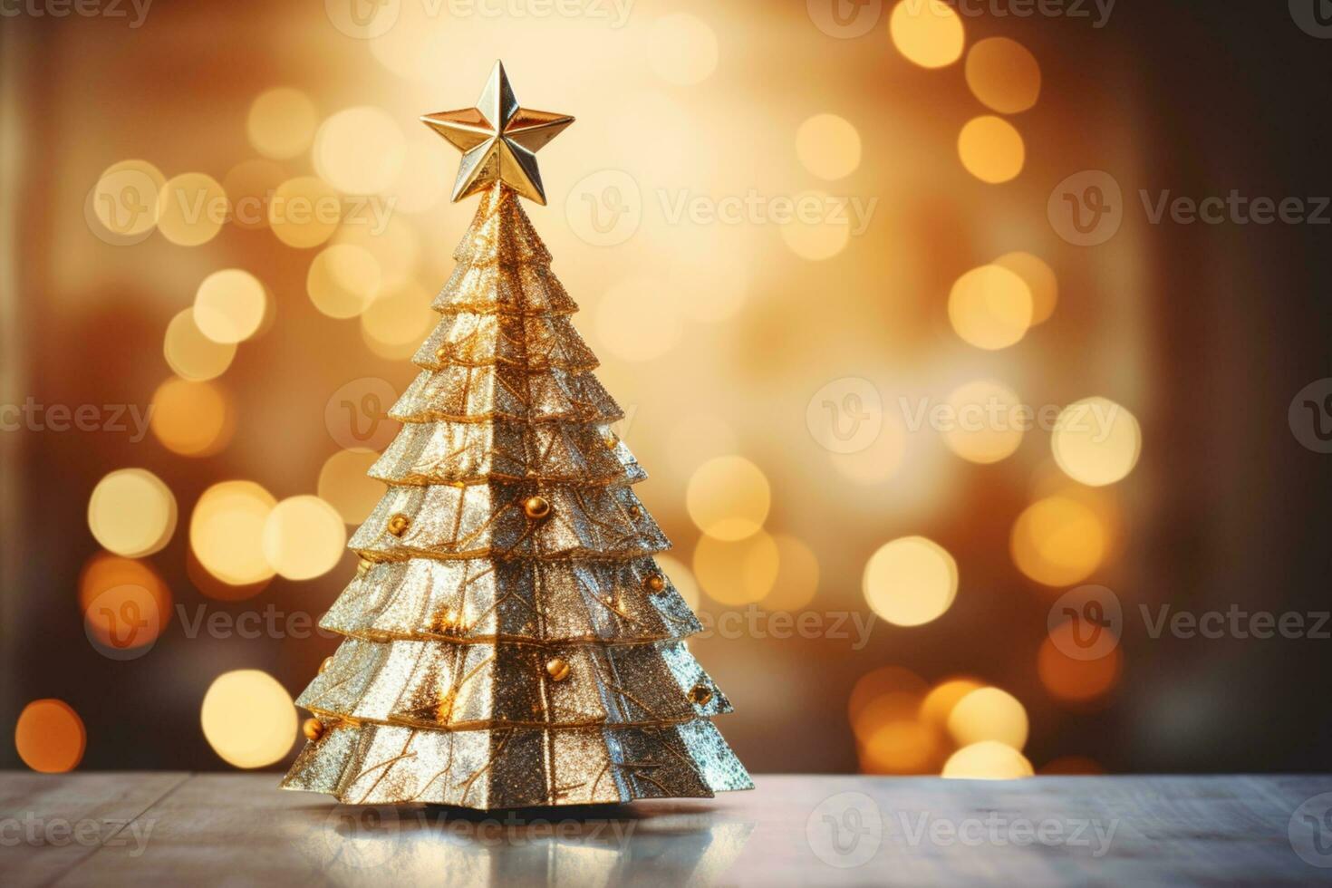 AI Generated Christmas Background with Copy Space photo