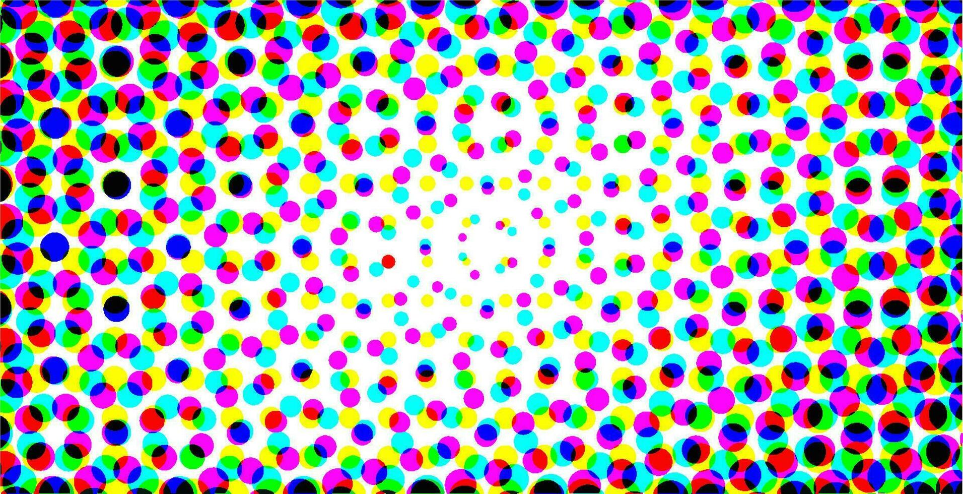 Abstract grunge halftone color dotted background or gradient popup backdrop banner vector illustration, fun messy colorful vivid retro dots texture element template image