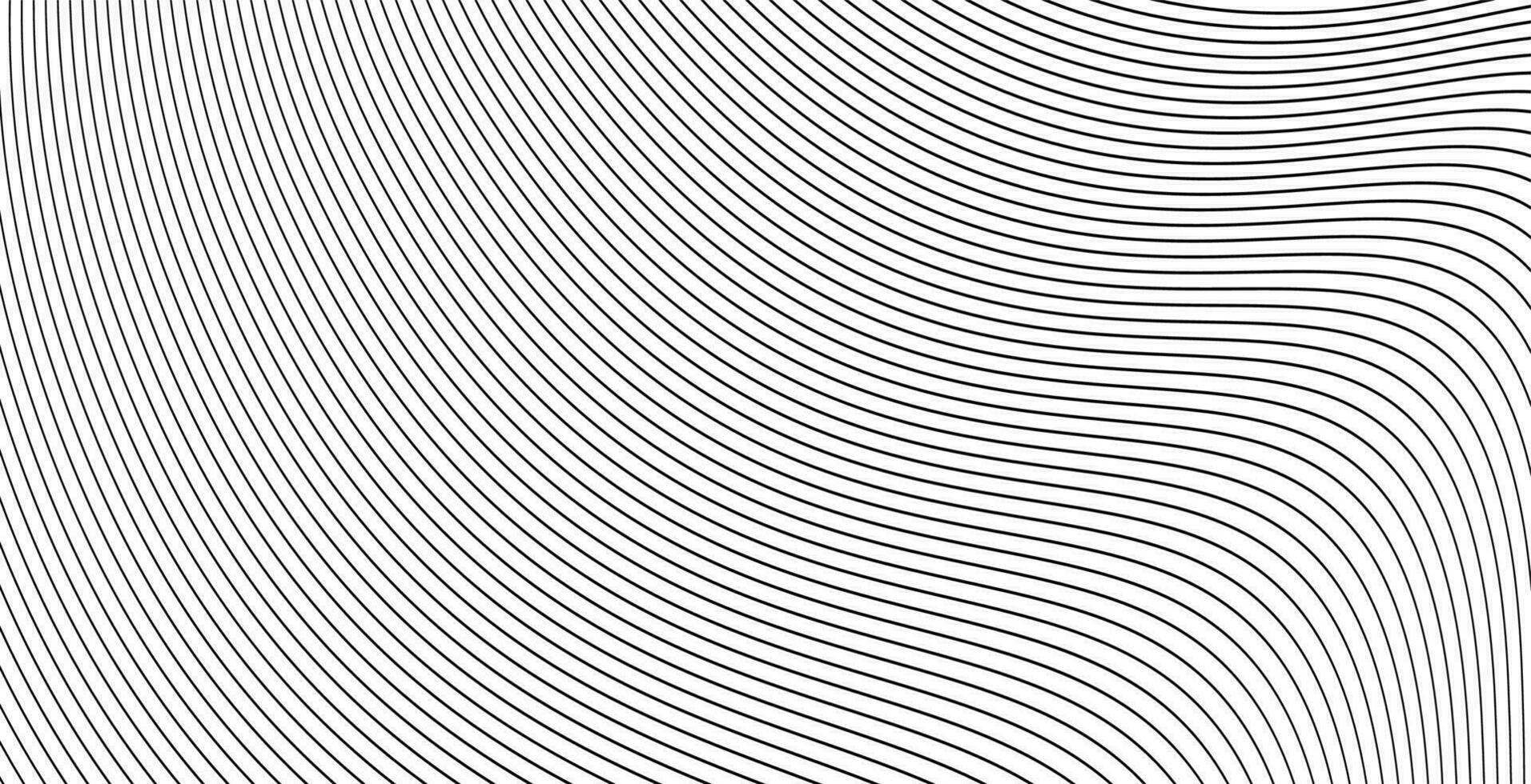Curve wavy lines background or stripes grayscale abstract backdrop vector illustration, creative modern graphic design for flow energy banner, brochure cover or stylish flyer image