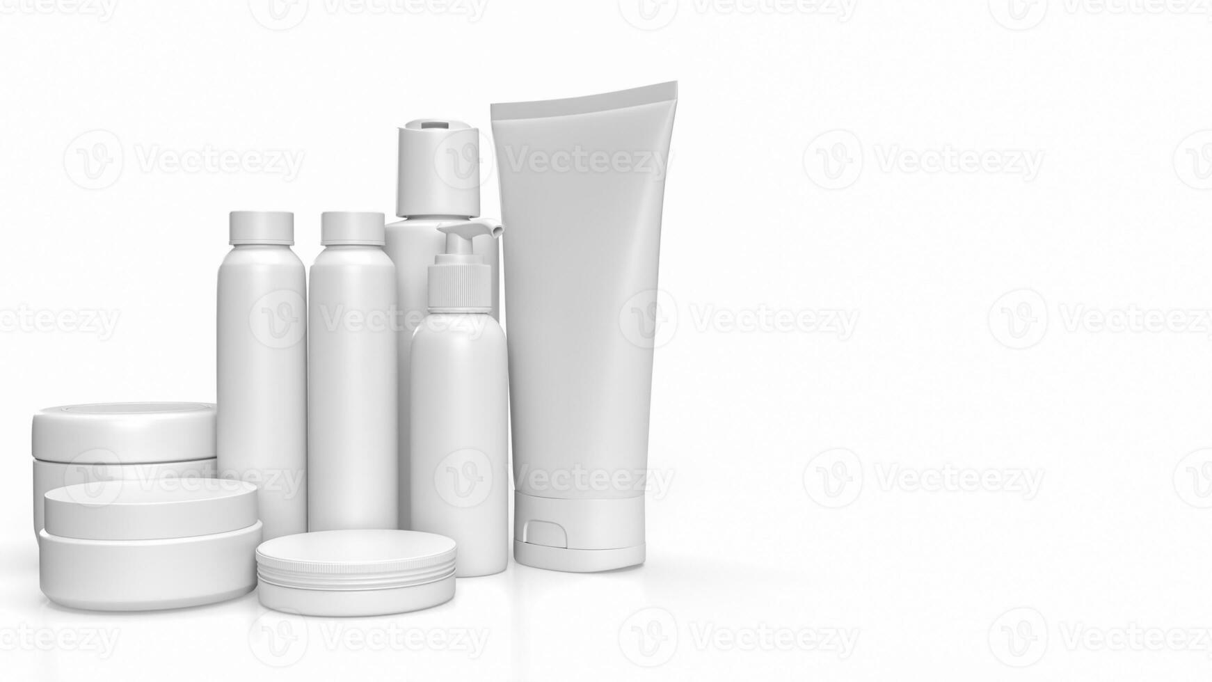 The Cosmetics Package for beauty or skin care concept 3d rendering. photo