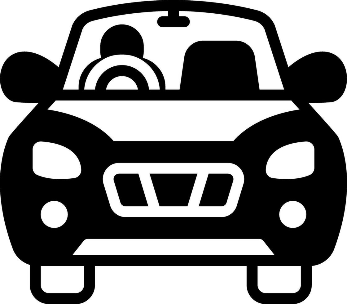 solid icon for driving vector