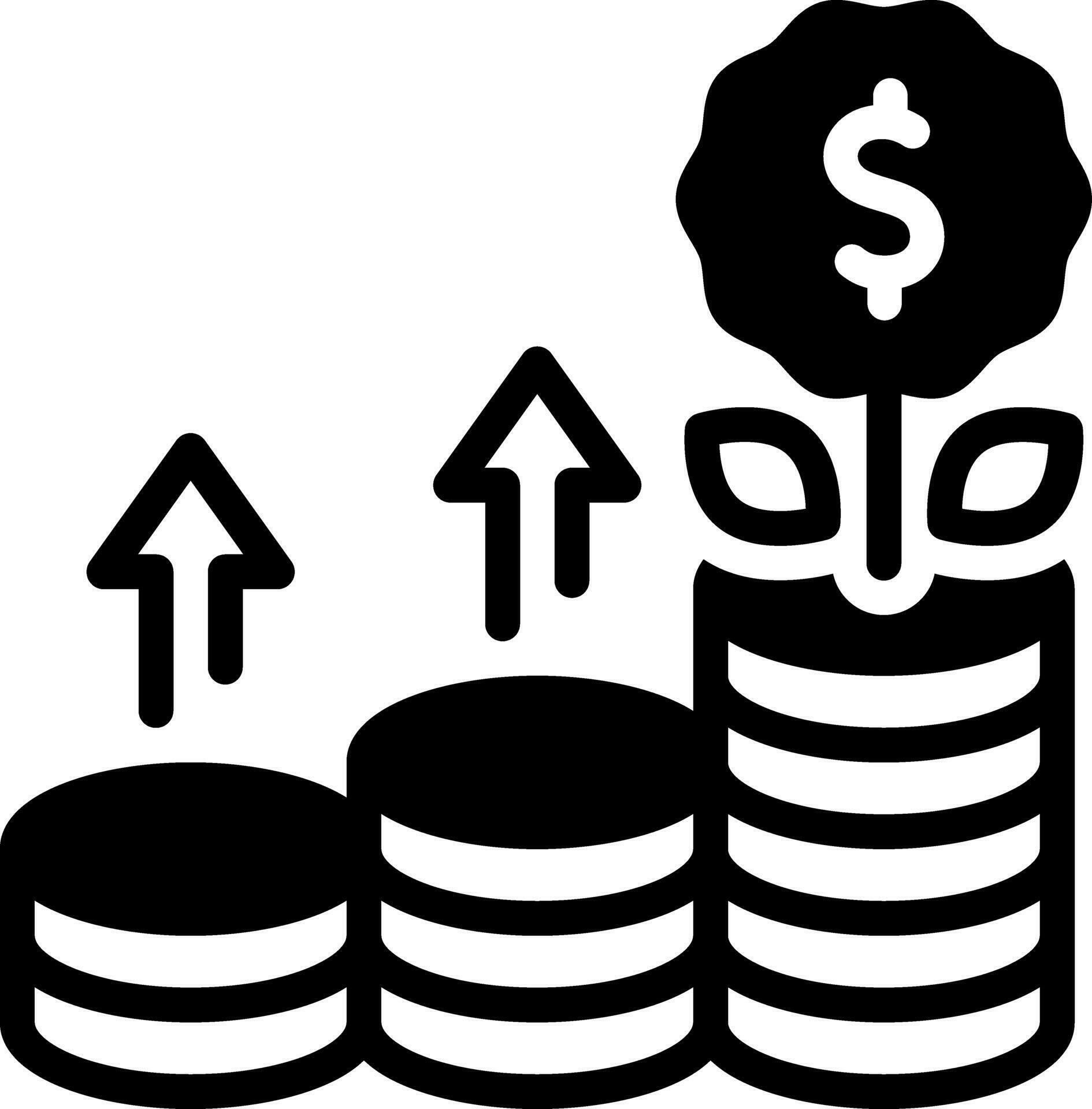 solid icon for grow 34543770 Vector Art at Vecteezy