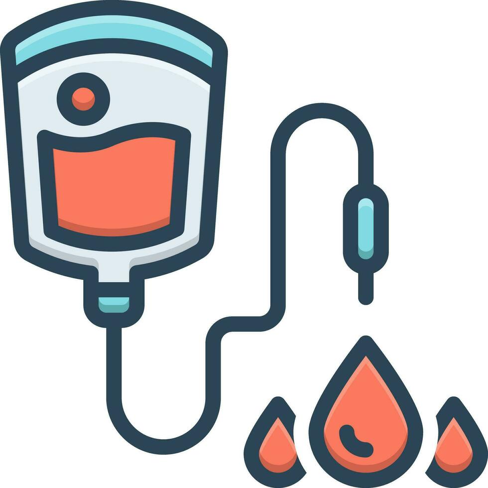 color icon for blood vector