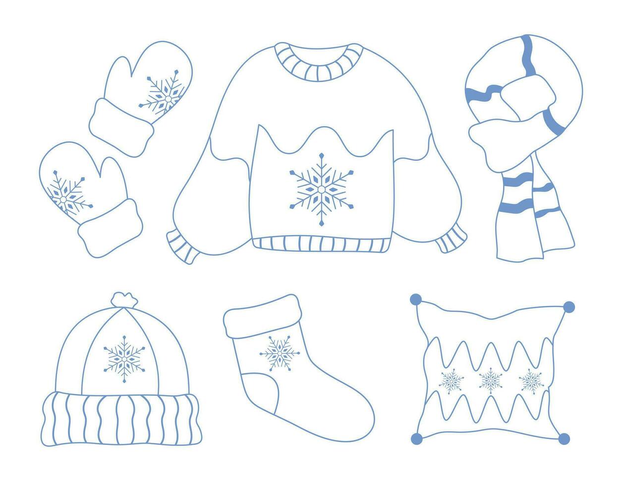 Winter theme vector arts. simple cute design art winter season vibes