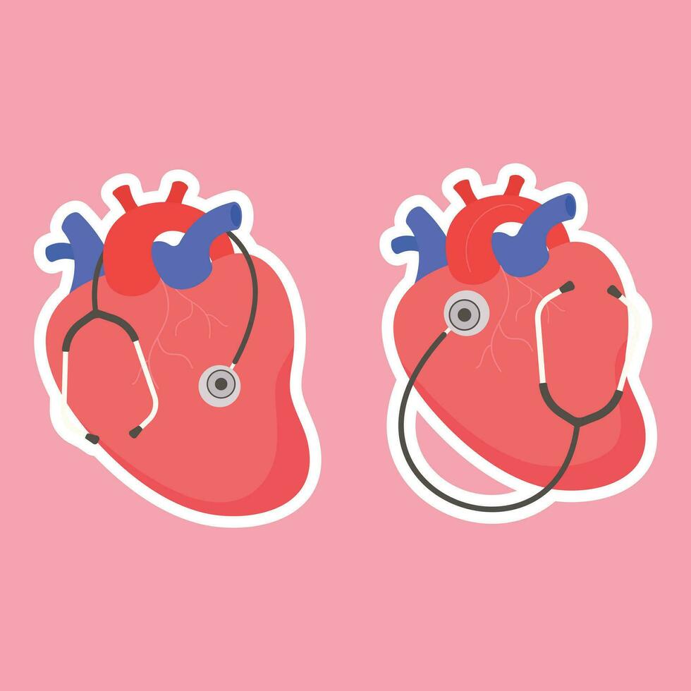 World Heart Day Vector Art. Simple designs Heart Day Celebration