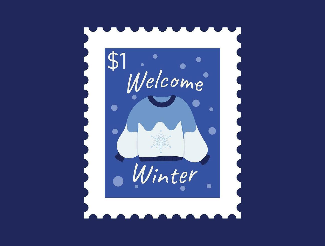 Winter theme vector arts. simple cute design art winter season vibes