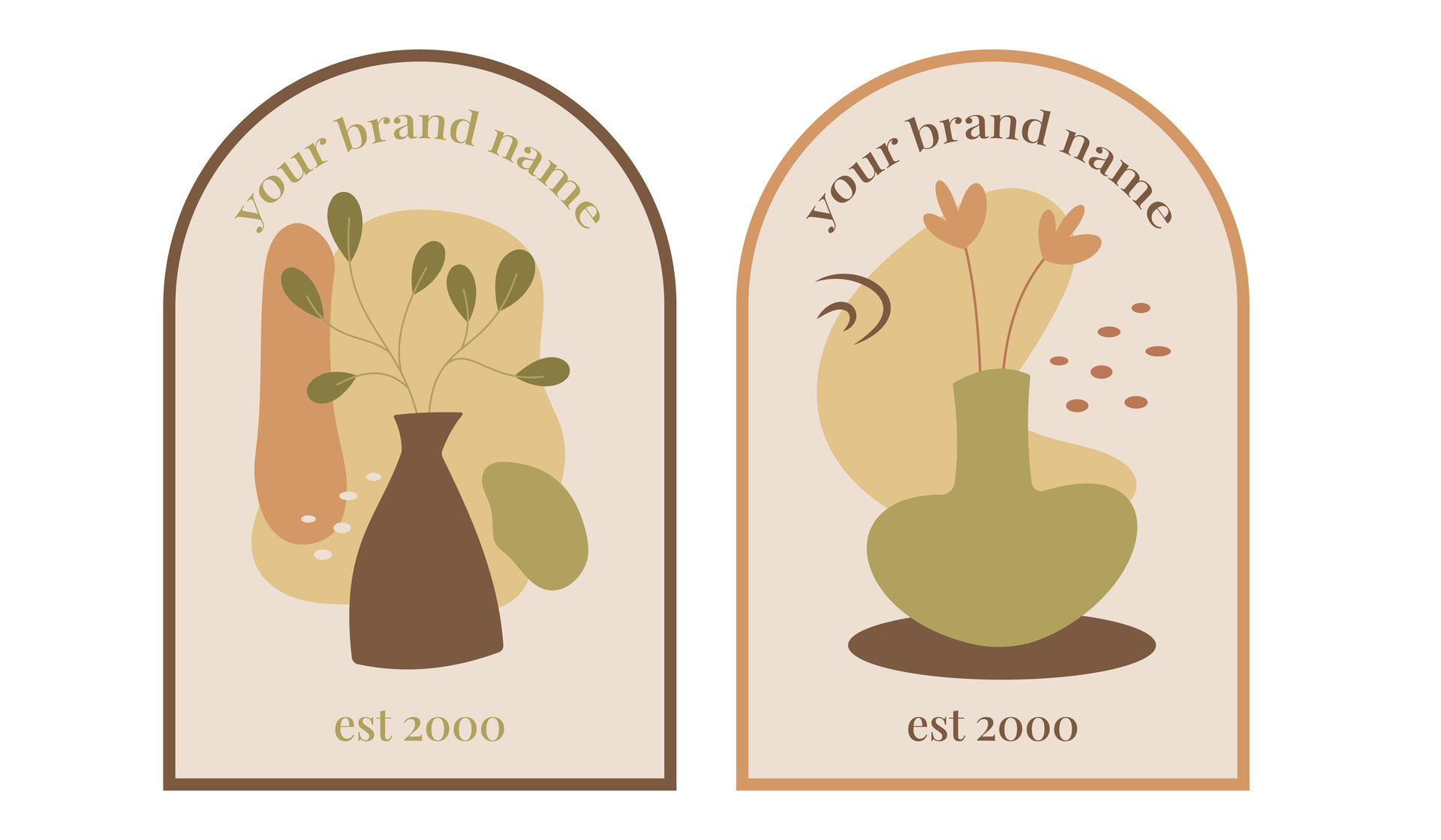 Boho Abstract Design Aesthetics Arts. Simple and stunning minimalist