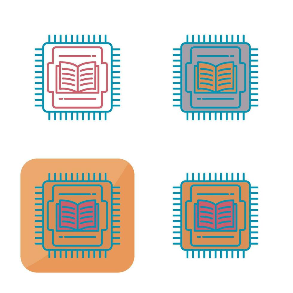 icono de vector de cpu