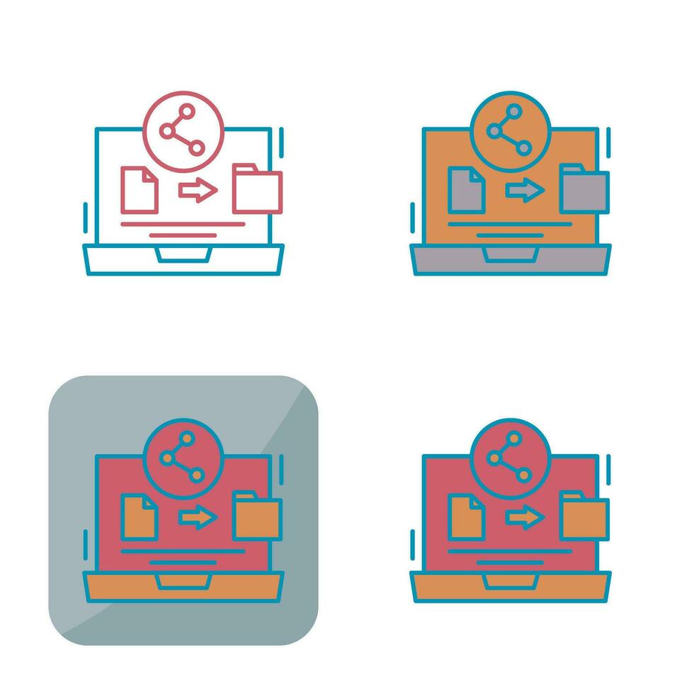 File Share Vector Icon