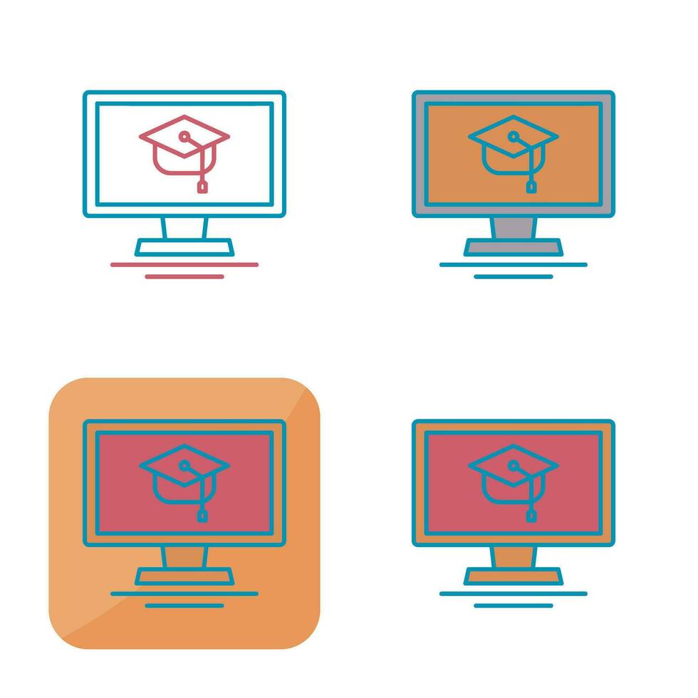 Online Course Vector Icon