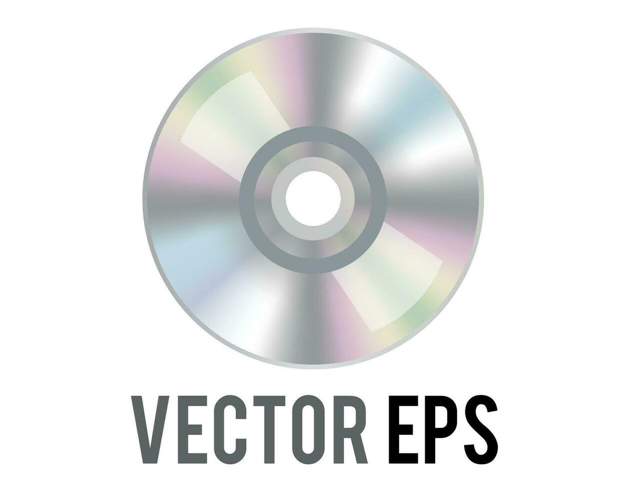 Vector silver optical disc icon, used to represent CD, DVD and related film, music content, albums