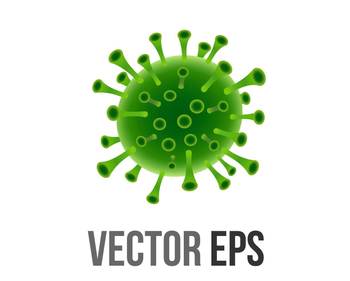 Vector good microbe icon, bacterium grown in Petri Dish or observed under Microscope