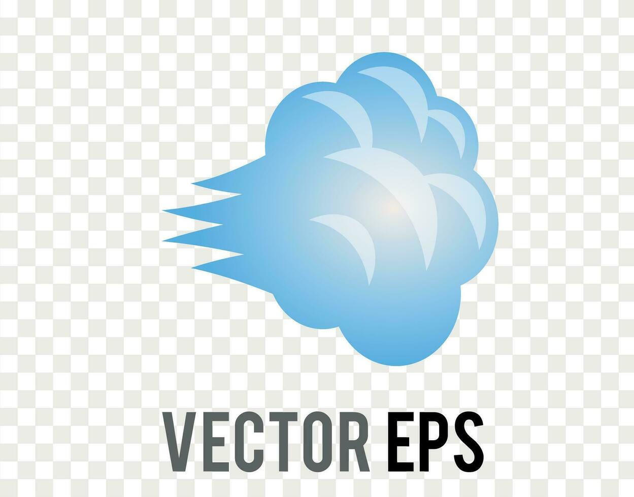 aislado vector apuesto lejos, viento, fumar icono