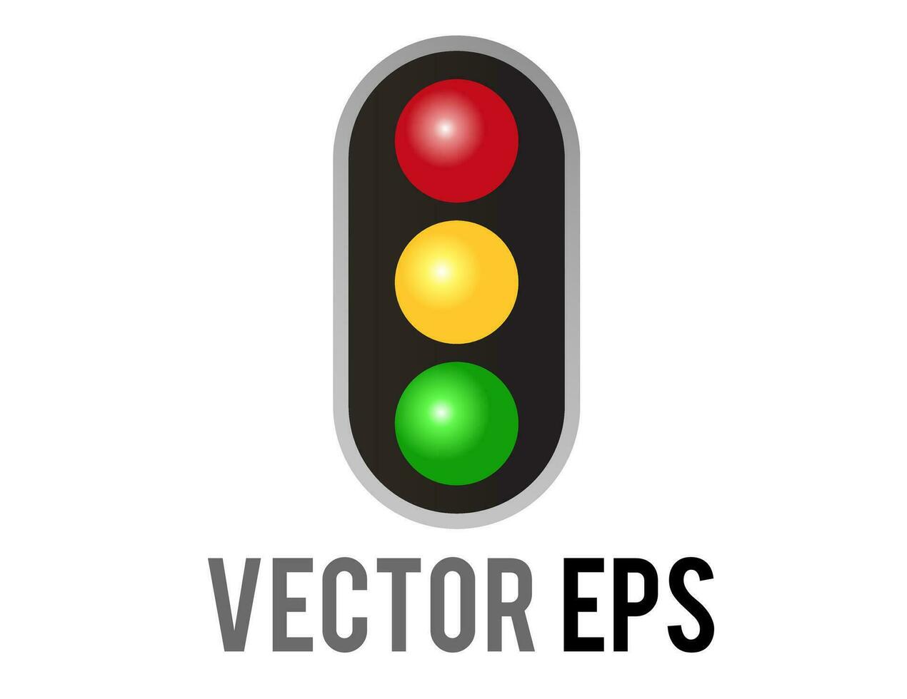 Vector vertical up and down road traffic caution light signal icon