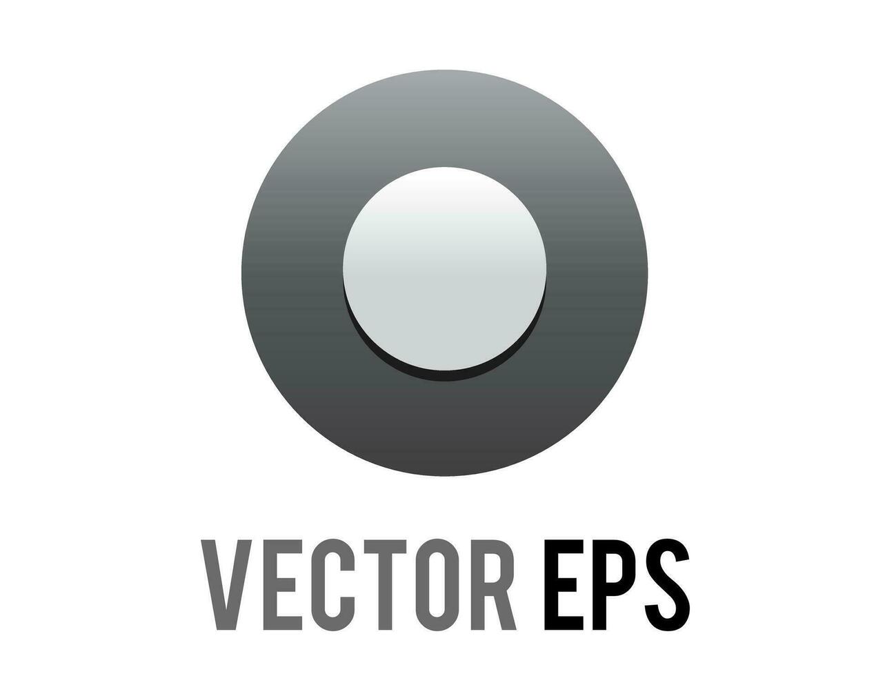 vector negro circulo caja botón icono