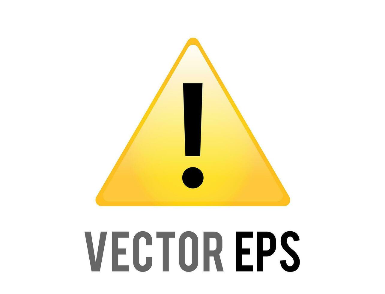 vector amarillo triángulo advertencia o alerta icono con negro exclamación marca dentro