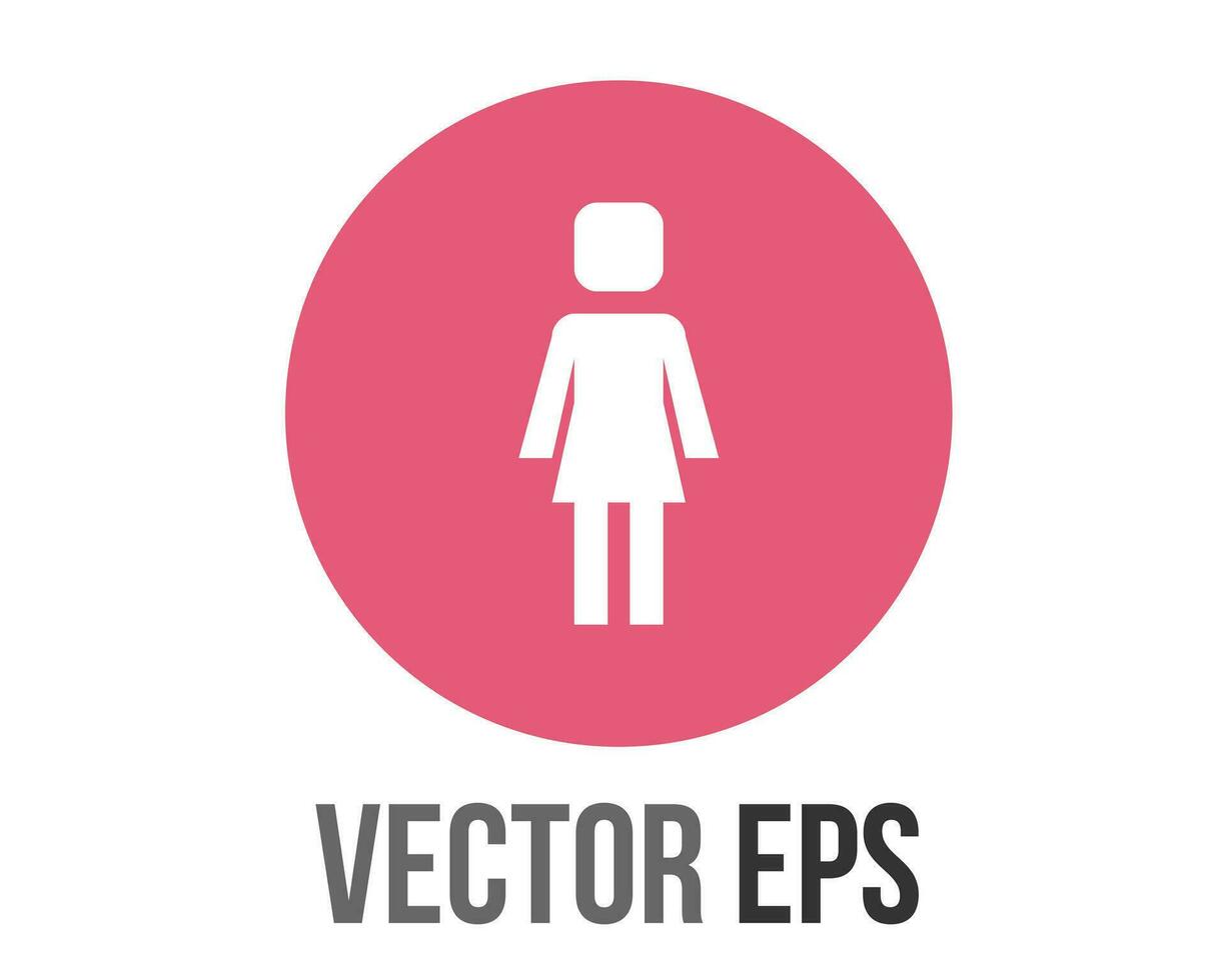 vector gradient blue woman restroom circle icon button with iconography of man and woman