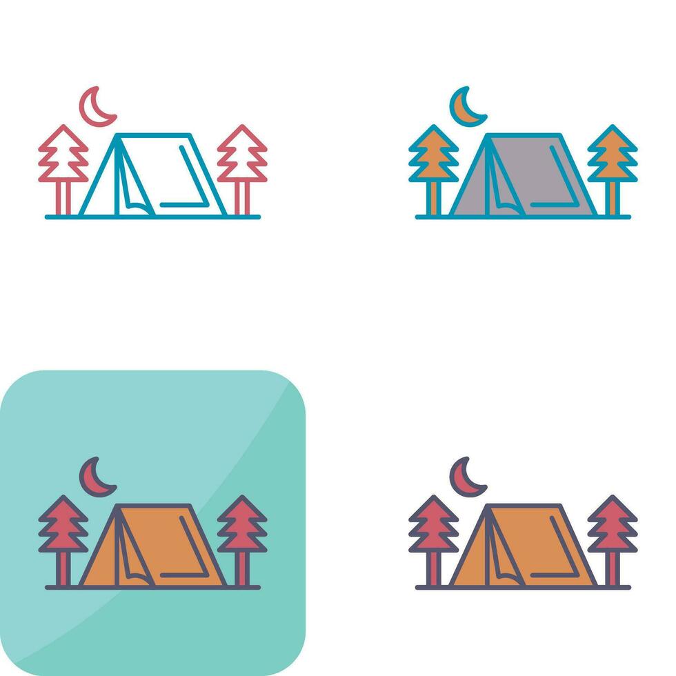 Tent Vector Icon