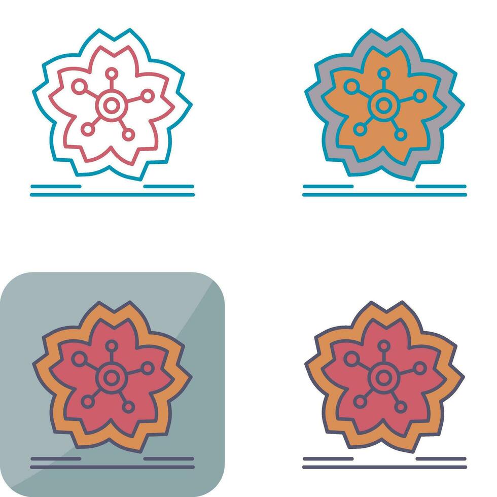 Cherry Blossom Vector Icon