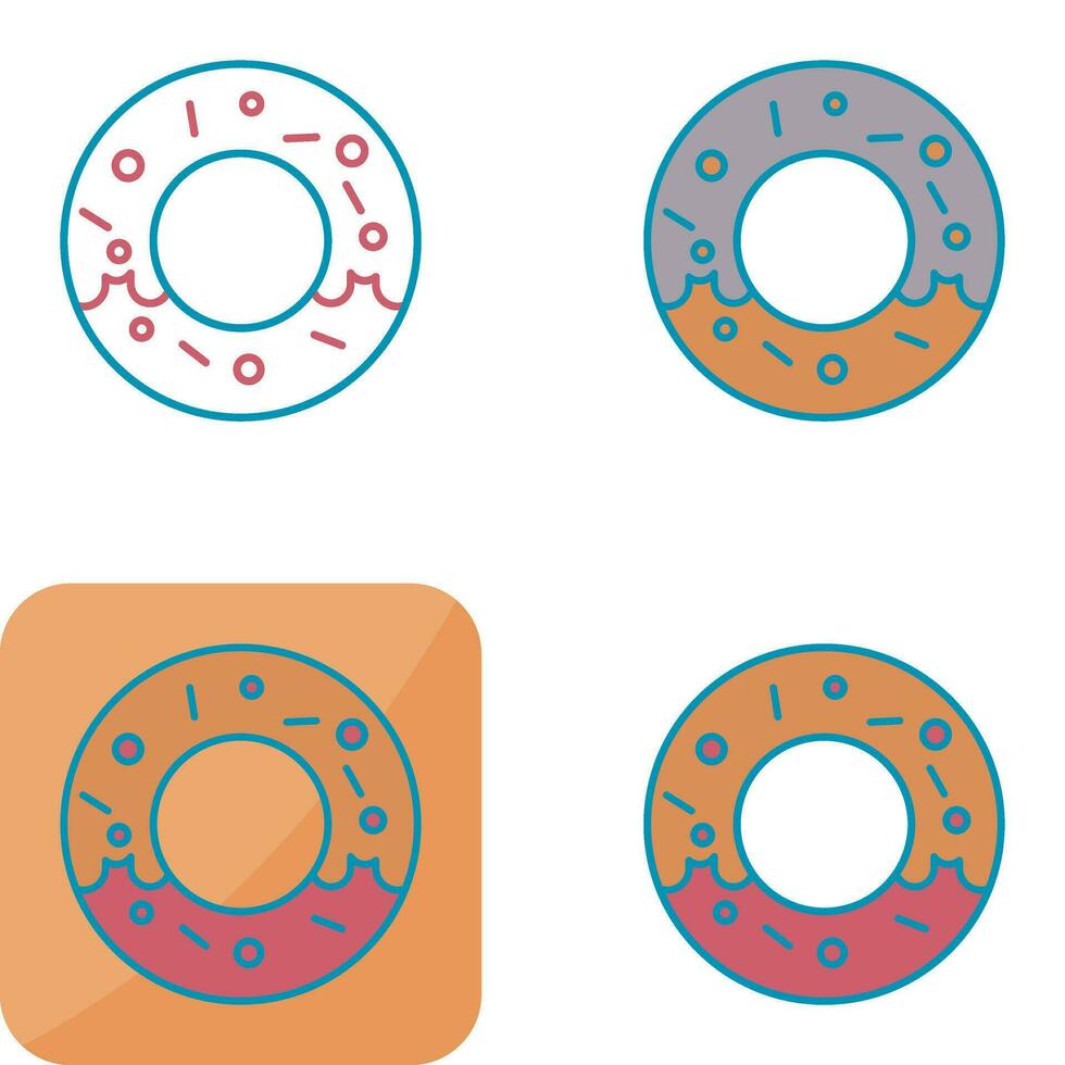 icono de vector de donut