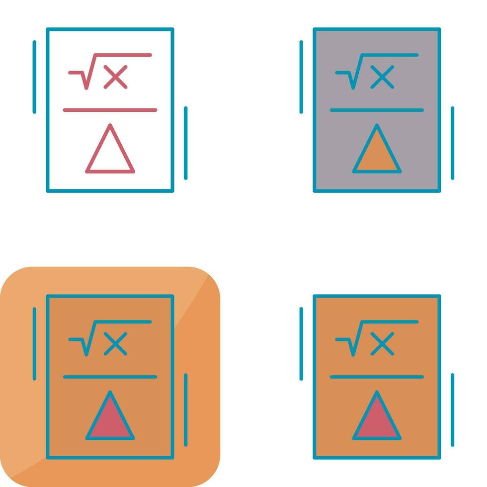 Formula Vector Icon