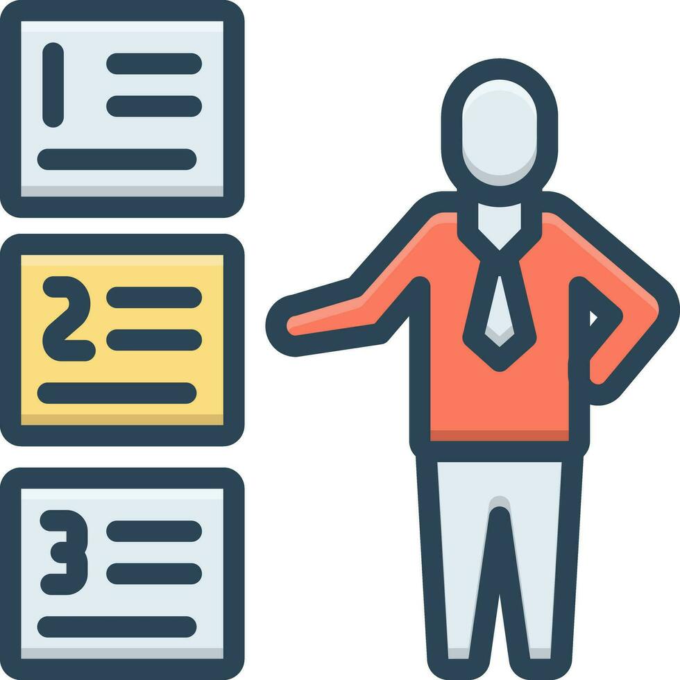 color icon for priority vector