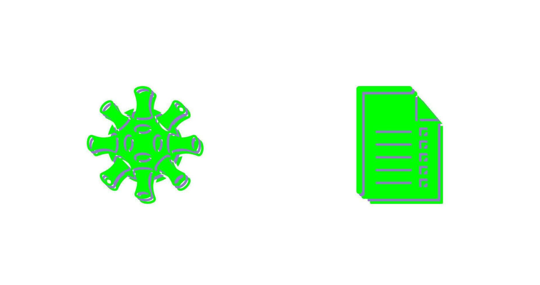 Virus and Data Icon vector