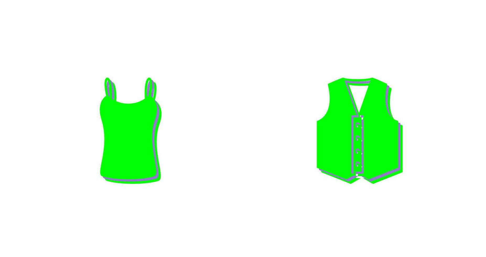 Ladies Vest and safety Icon vector