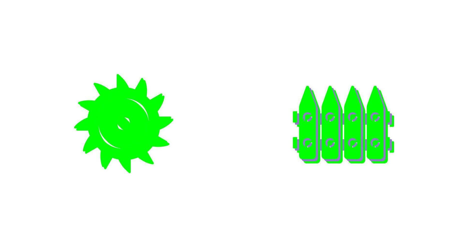Saw Blade and Fence Icon vector