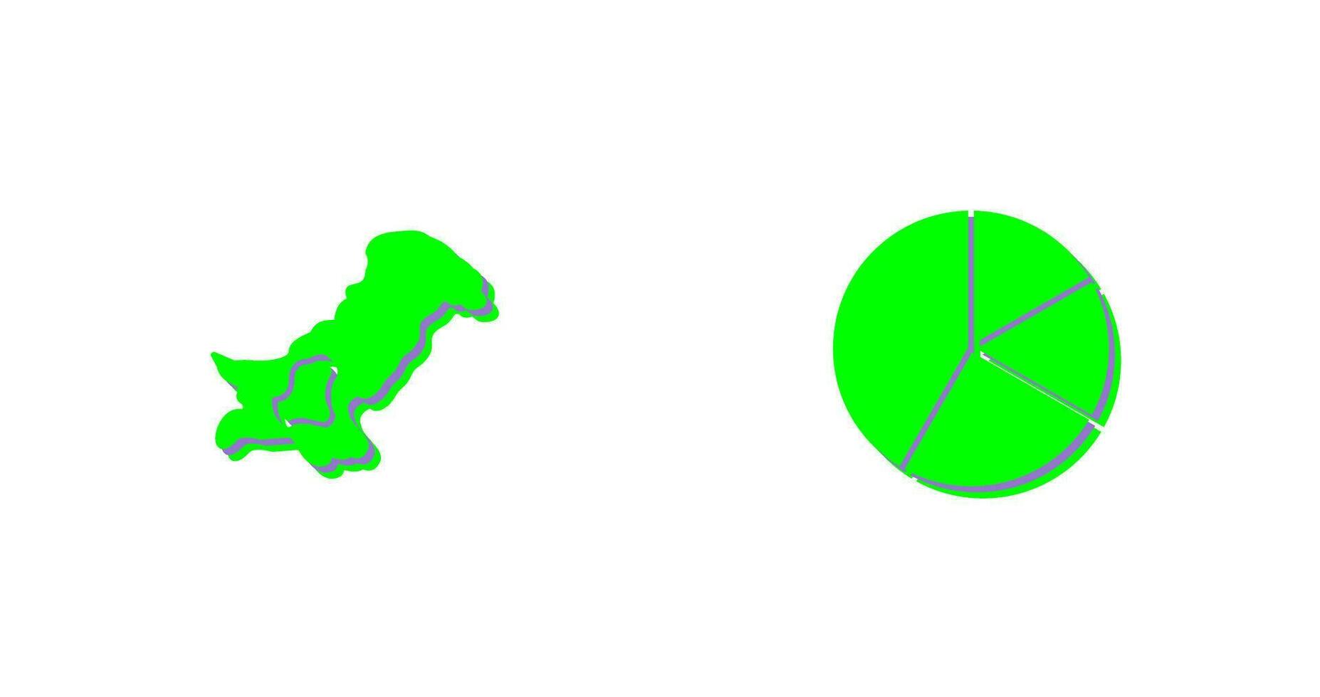Map and Pie Icon vector