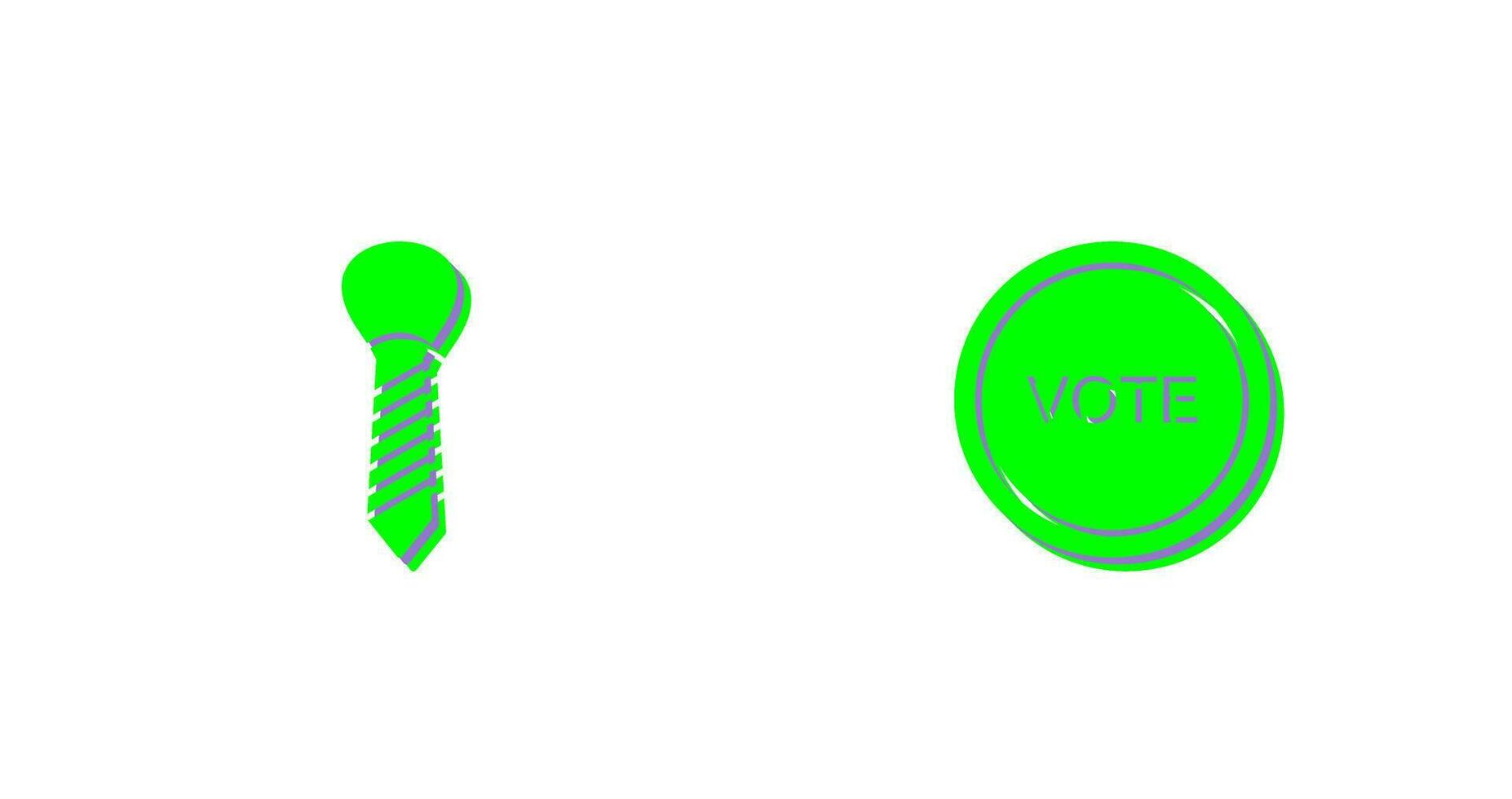 Tie and Vote Link Icon vector