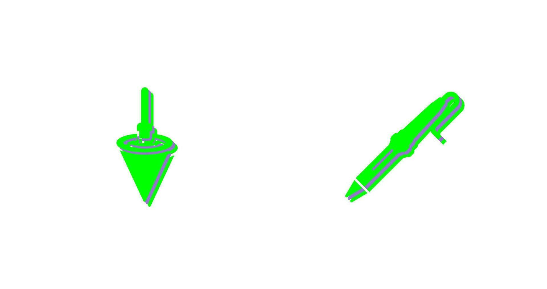 Plumb Bob and Soldering Icon vector