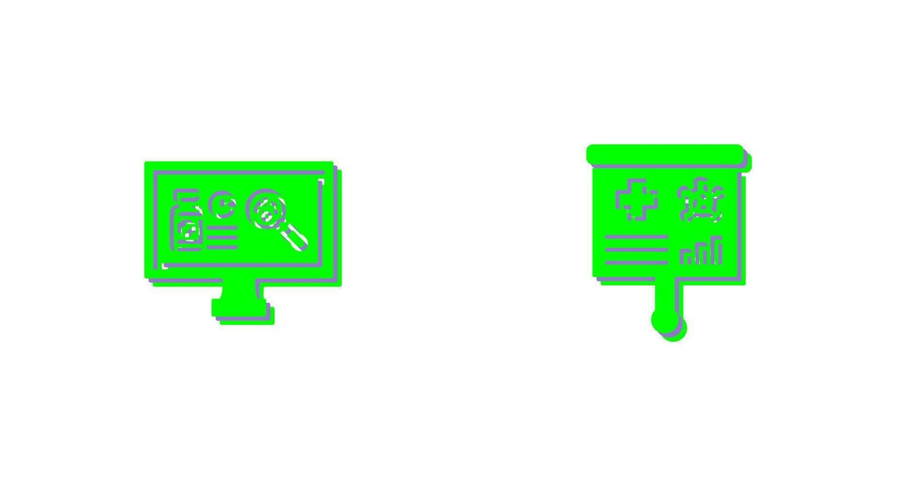 Research and Preesentation Icon vector