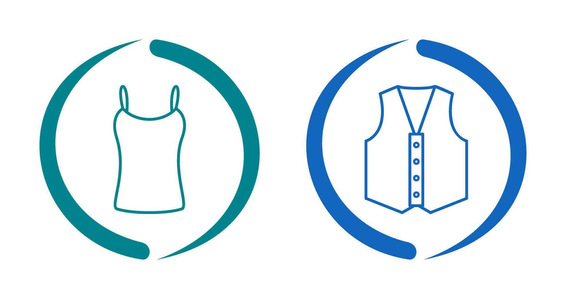 Ladies Vest and safety Icon vector