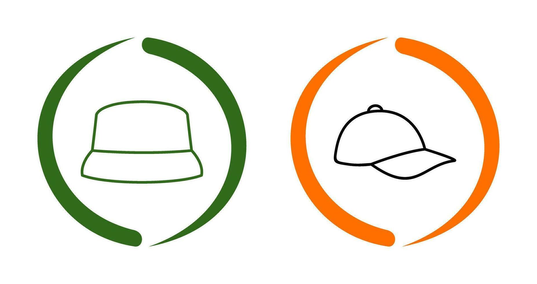 Hat and athletic Icon vector