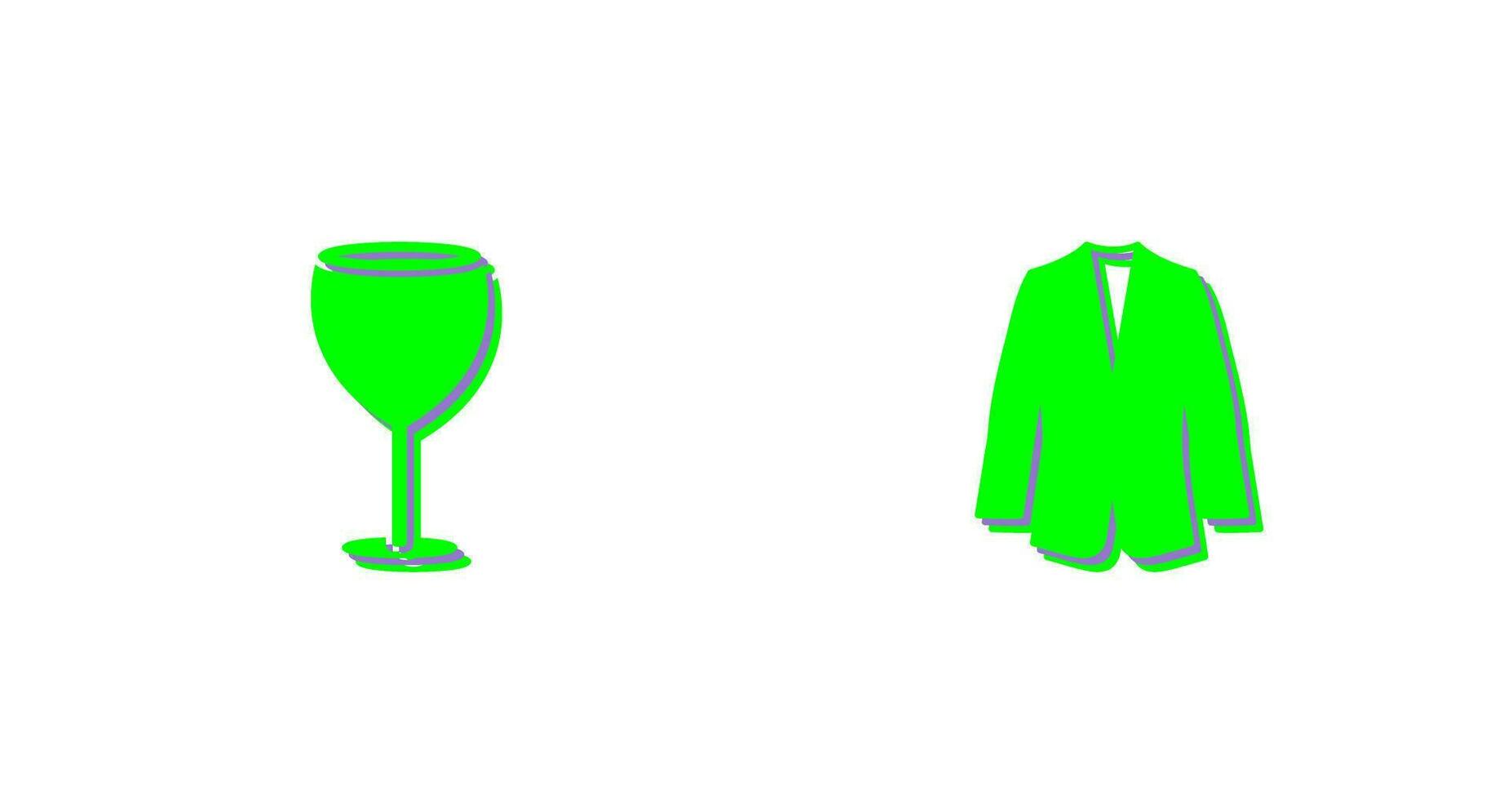 Alcohol and Suit Icon vector