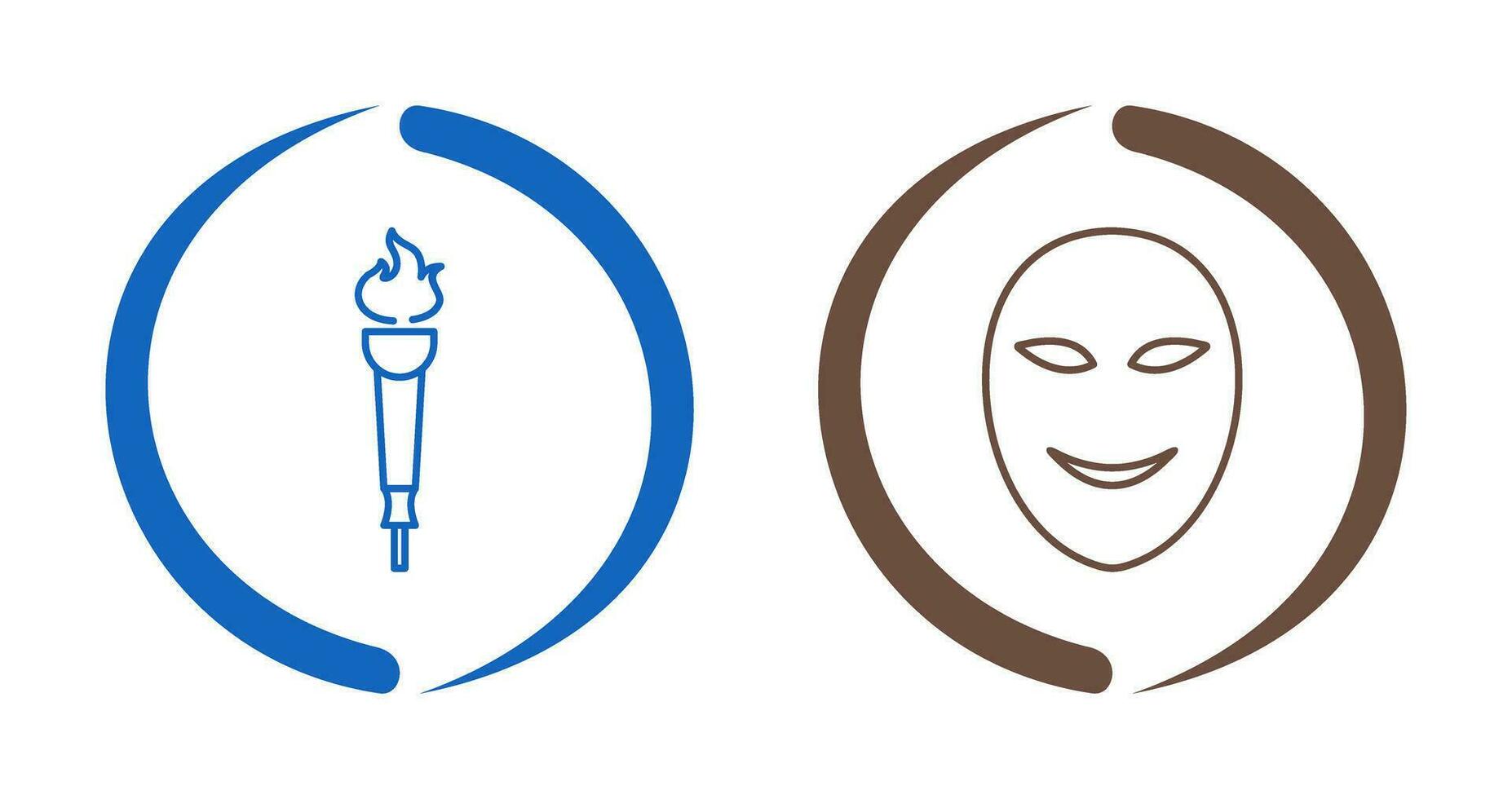 Museum Torch and Ancient Icon vector