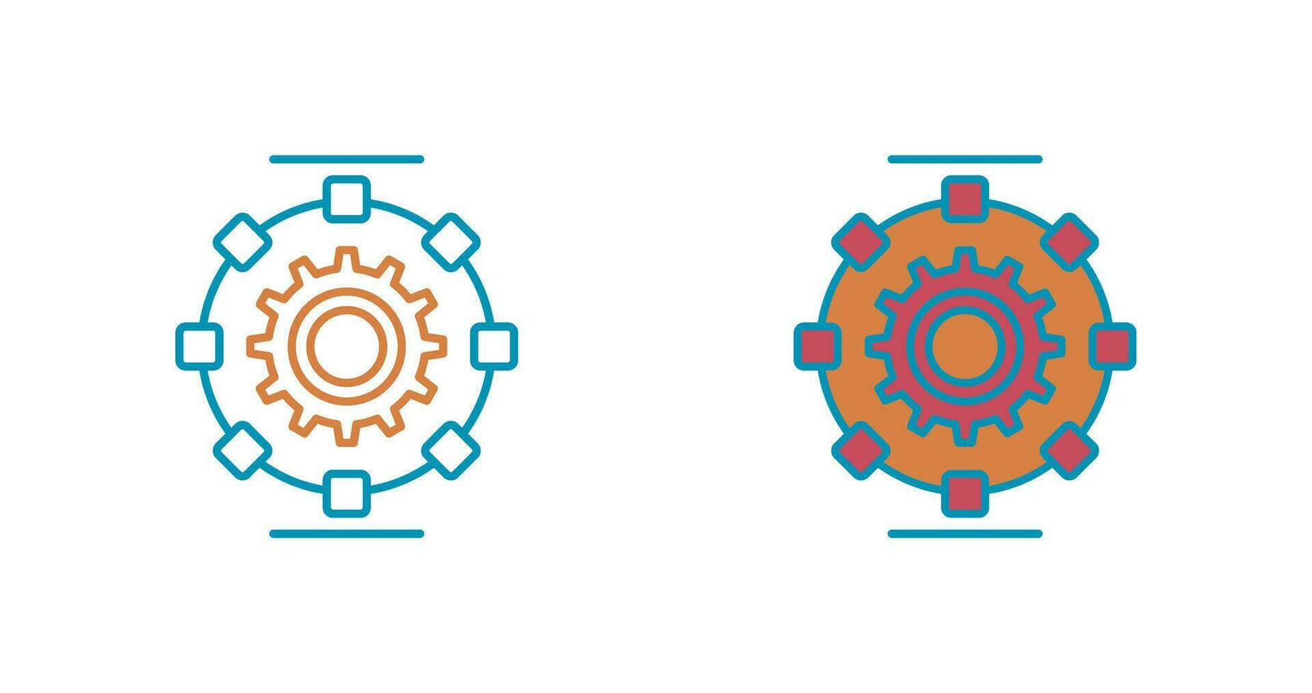 Automated Process Vector Icon