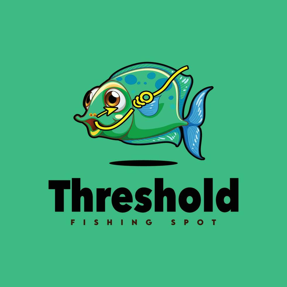 amazing fish logo design idea in vector