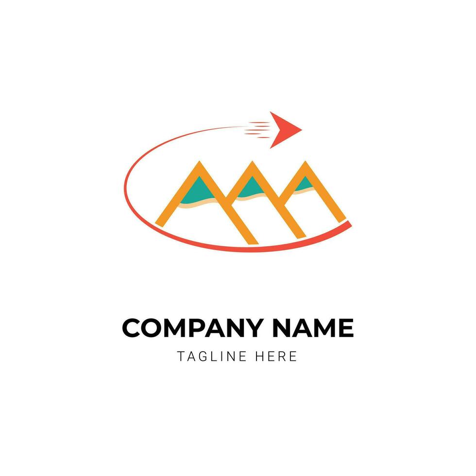 creative travel agency logo design template vector