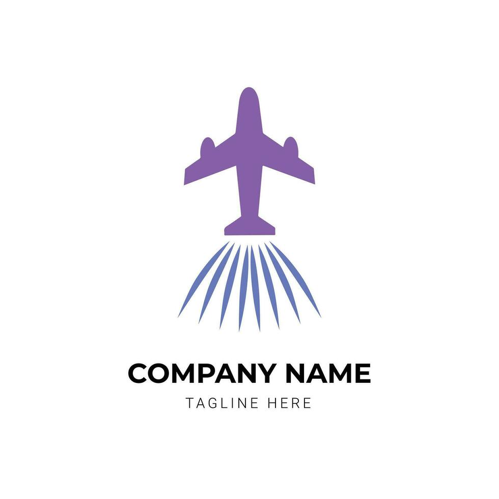 creative travel agency logo design template vector