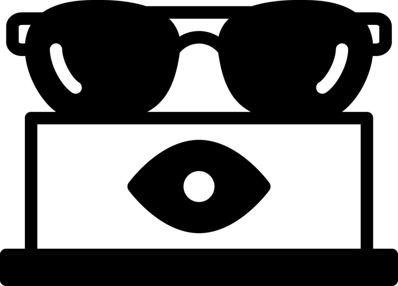 solid icon for optical vector