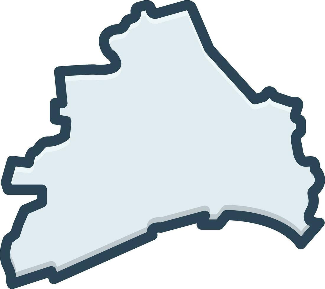 color icon for hullshape vector