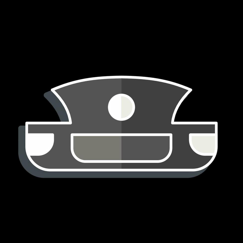 Icon Front Bumper. related to Car Parts symbol. glossy style. simple design editable. simple illustration vector