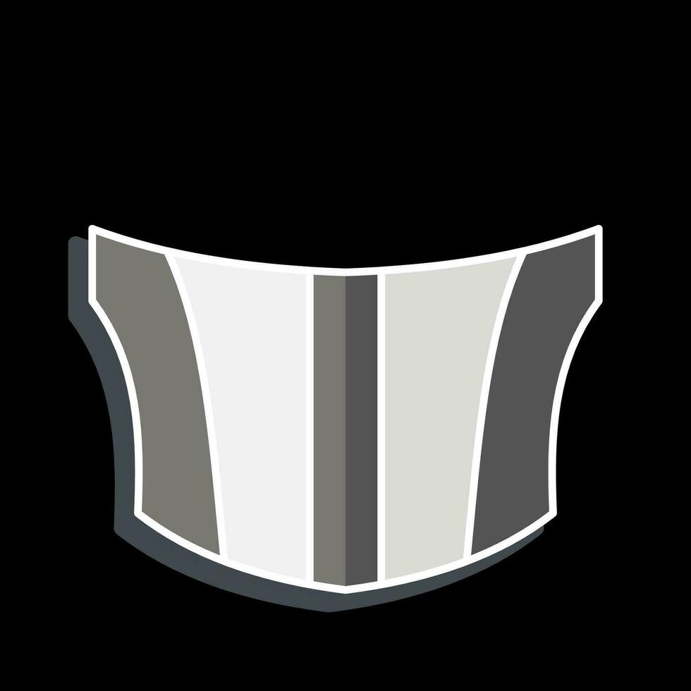 Icon Car Bonnet. related to Car Parts symbol. glossy style. simple design editable. simple illustration vector