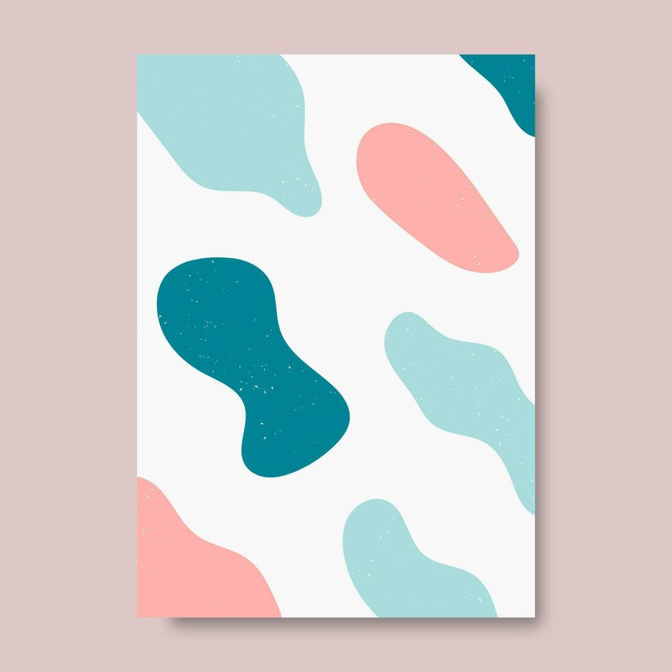 Abstract backgrounds. Hand drawn various shapes and doodle objects. Vector illustration of trendy modern contemporary abstract. Stamp texture. Vector illustration
