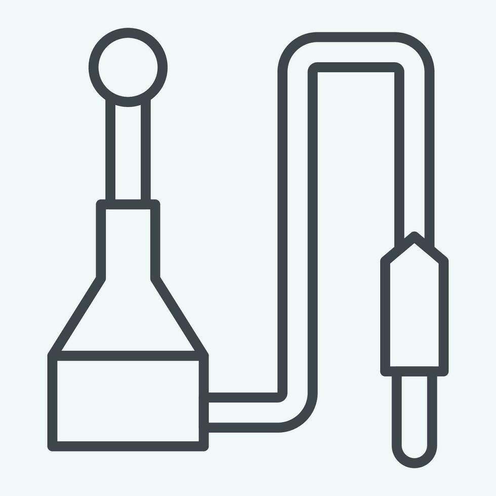 Icon Car Aerial. related to Car Parts symbol. line style. simple design editable. simple illustration vector
